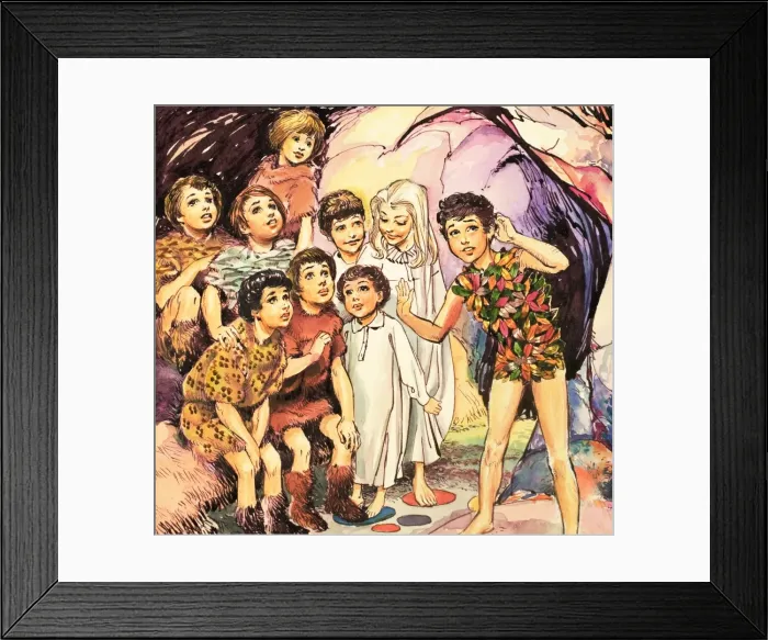 Framed Print : Peter Pan and Wendy Framed Print : Peter Pan and Wendy