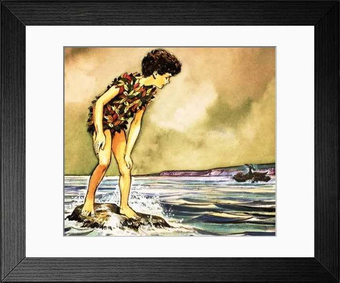 Framed Print : Peter Pan and Wendy Framed Print : Peter Pan and Wendy