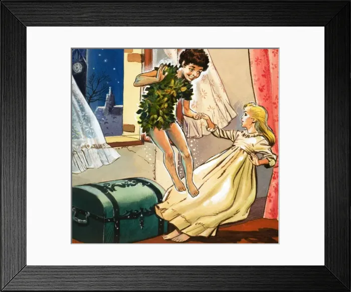 Framed Print : Peter Pan and Wendy Framed Print : Peter Pan and Wendy