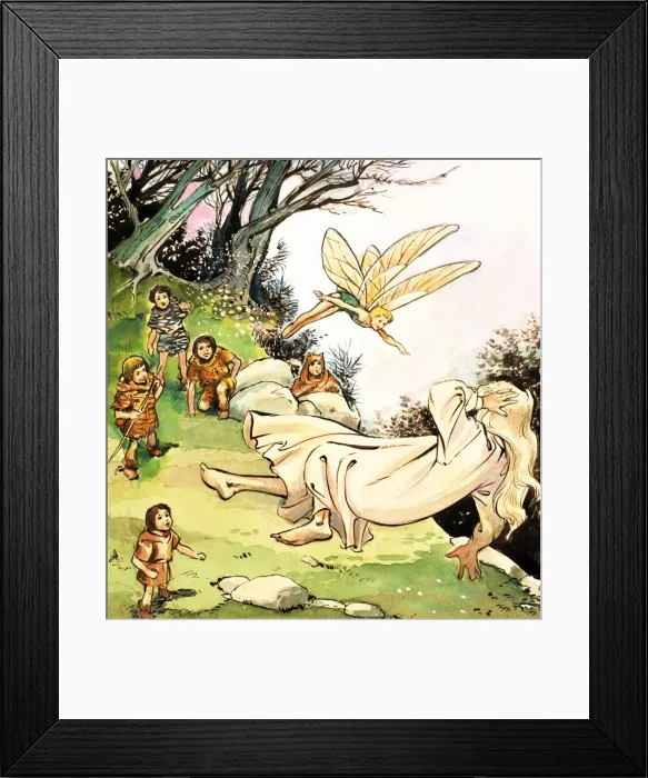 Framed Print : Peter Pan and Wendy Framed Print : Peter Pan and Wendy