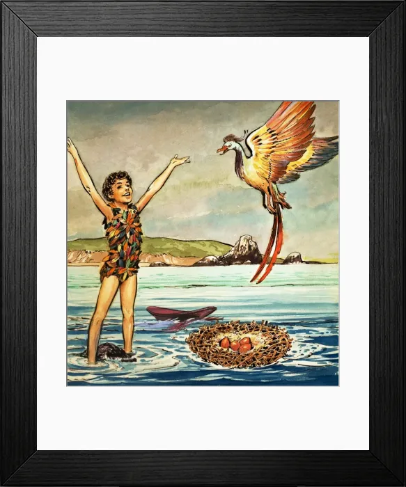 Framed Print : Peter Pan and Wendy Framed Print : Peter Pan and Wendy