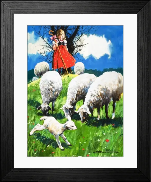 Framed Print : Little Bo Peep Framed Print : Little Bo Peep