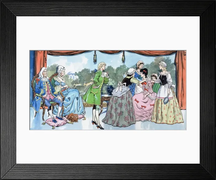 Framed Print : Princess Petal and the Green Page Framed Print : Princess Petal and the Green Page