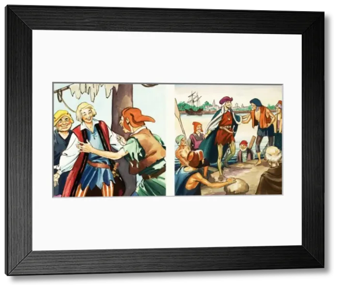 Framed Print : Dick Whittington and His Cat Framed Print : Dick Whittington and His Cat