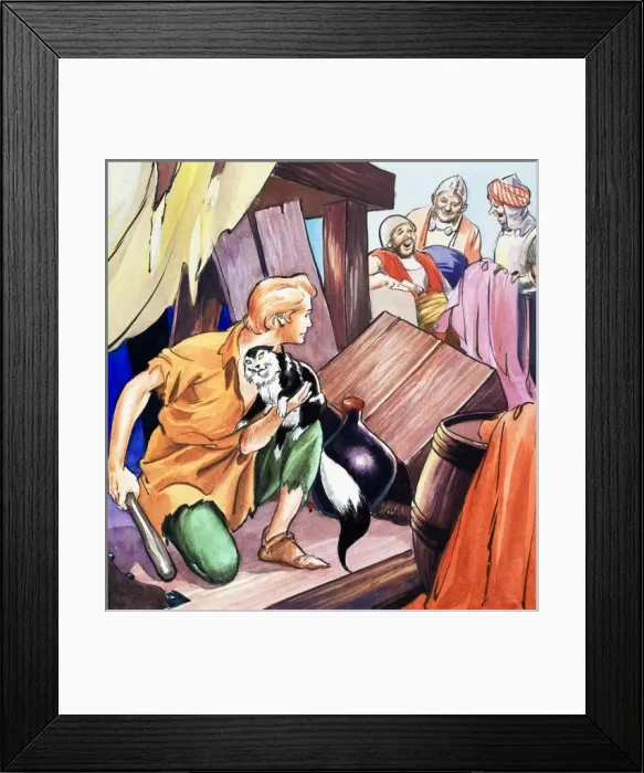 Framed Print : Dick Whittington and His Cat Framed Print : Dick Whittington and His Cat