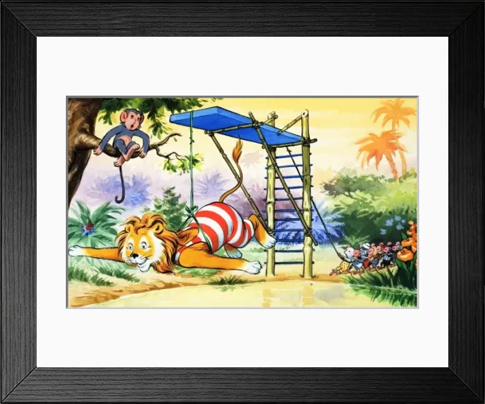 Framed Print : Leo the Friendly Lion Framed Print : Leo the Friendly Lion