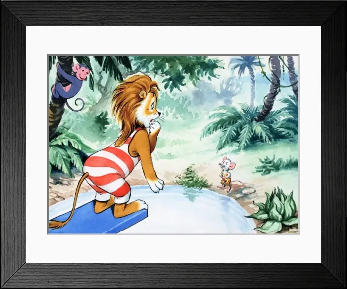 Framed Print : Leo the Friendly Lion Framed Print : Leo the Friendly Lion