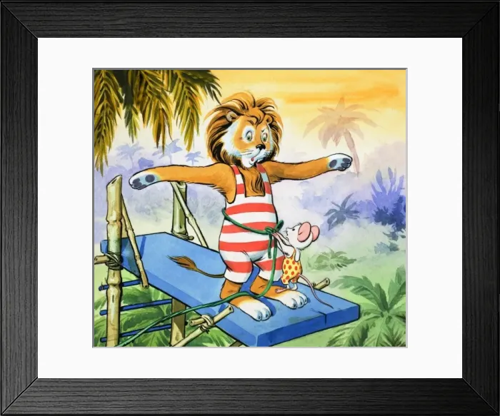Framed Print : Leo the Friendly Lion Framed Print : Leo the Friendly Lion