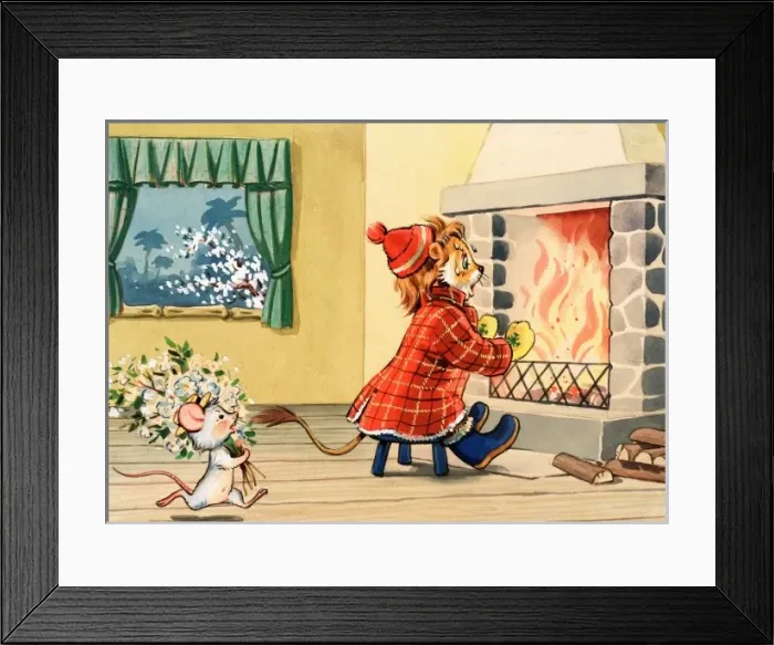 Framed Print : Leo the Friendly Lion Framed Print : Leo the Friendly Lion