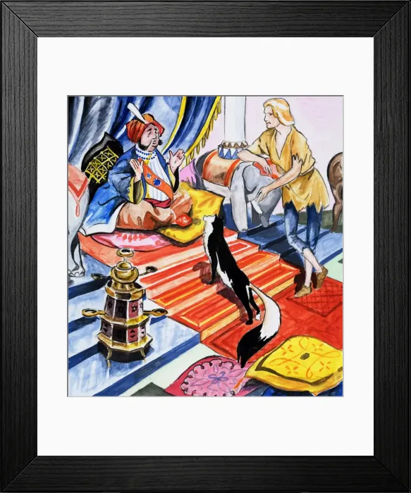 Framed Print : Dick Whittington and His Cat Framed Print : Dick Whittington and His Cat