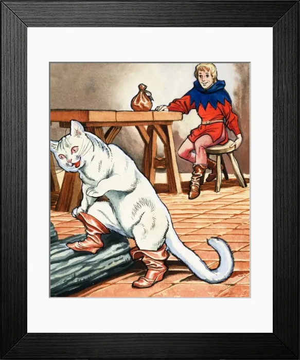 Framed Print : The Story of Puss-in-Boots