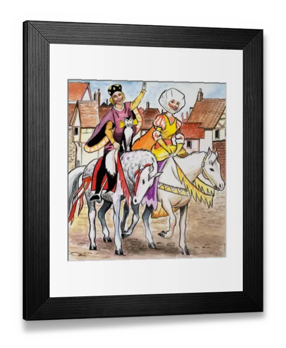 Framed Print : Dick Whittington and His Cat