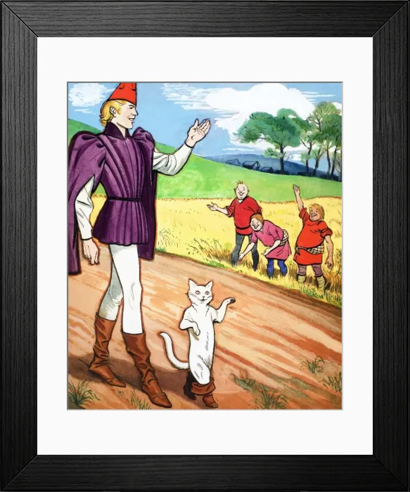 Framed Print : The Story of Puss-in-Boots Framed Print : The Story of Puss-in-Boots