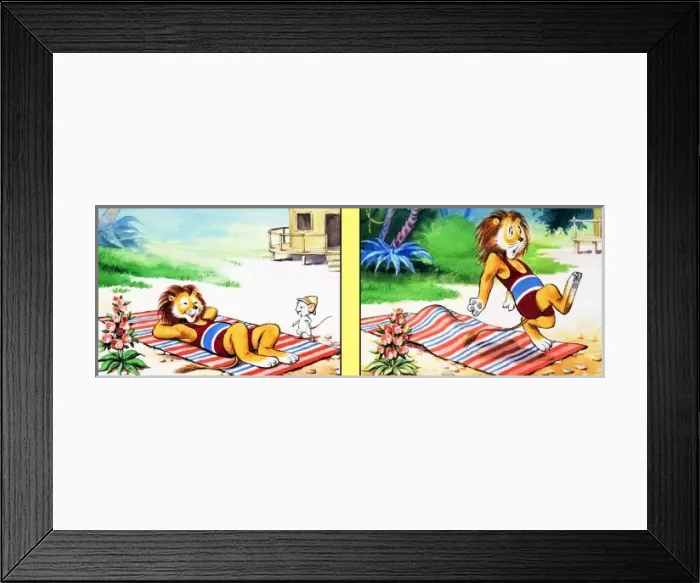 Framed Print : Leo the Friendly Lion Framed Print : Leo the Friendly Lion