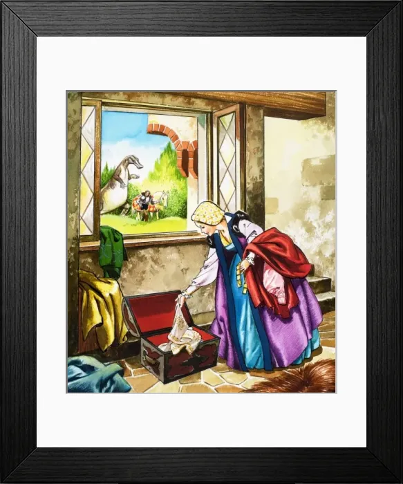 Framed Print : The Lady and the Dragon Framed Print : The Lady and the Dragon