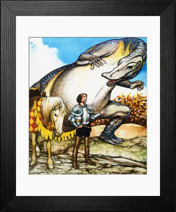 Framed Print : The Lady and the Dragon Framed Print : The Lady and the Dragon