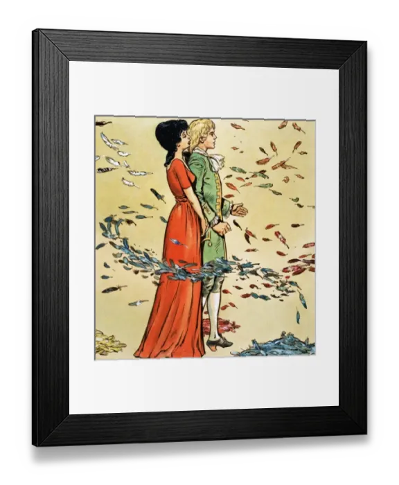 Framed Print : Princess Petal and the Green Page Framed Print : Princess Petal and the Green Page