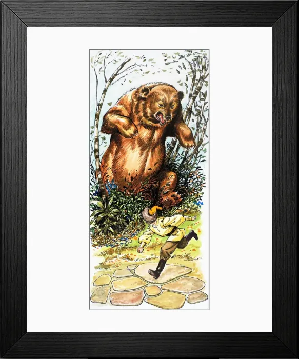 Framed Print : Tales from Many Lands: The Brave Little Man Framed Print : Tales from Many Lands: The Brave Little Man