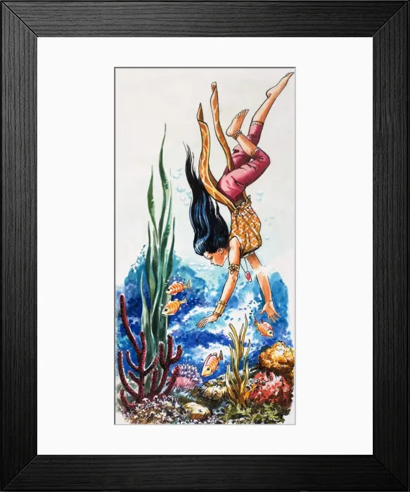 Framed Print : Tales From Many Lands: The Coconut Prince Framed Print : Tales From Many Lands: The Coconut Prince