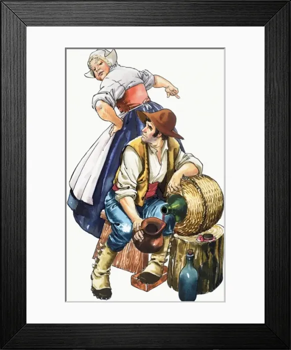 Framed Print : Tales from Many Lands: Breakfast for Anita Framed Print : Tales from Many Lands: Breakfast for Anita