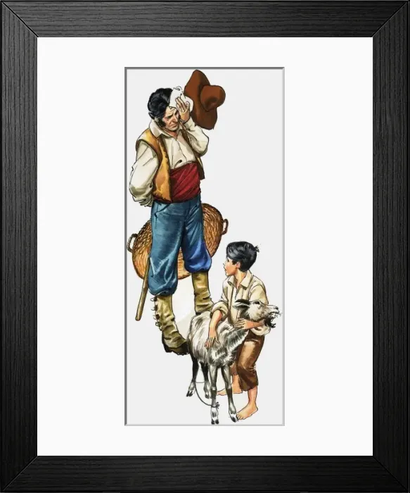 Framed Print : Tales from Many Lands: Breakfast for Anita Framed Print : Tales from Many Lands: Breakfast for Anita