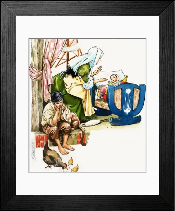 Framed Print : Tales from Many Lands: Breakfast for Anita Framed Print : Tales from Many Lands: Breakfast for Anita