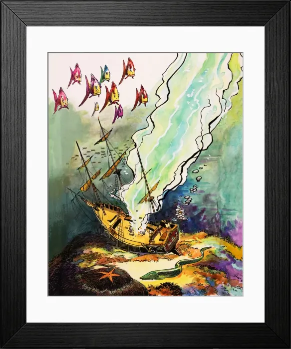 Framed Print : Tales from Many Lands: Why the Sea is Salty Framed Print : Tales from Many Lands: Why the Sea is Salty