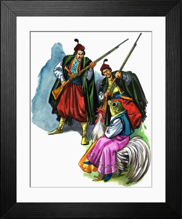 Framed Print : Tales From Many Lands: The Little Singing Frog Framed Print : Tales From Many Lands: The Little Singing Frog