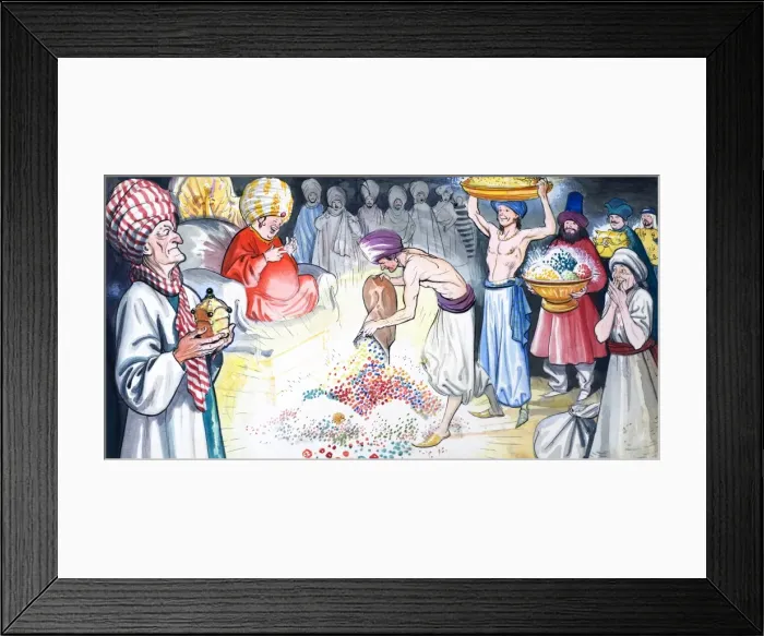Framed Print : Aladdin. From Playhour (1956) Framed Print : Aladdin. From Playhour (1956)