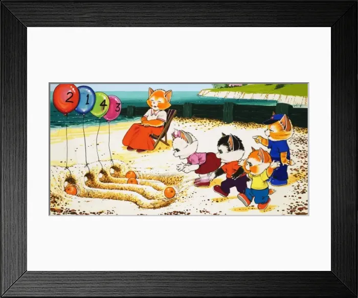 Framed Print : Num Num and his Funny Family Framed Print : Num Num and his Funny Family