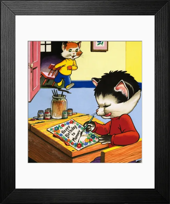 Framed Print : Num Num and his Funny Family Framed Print : Num Num and his Funny Family
