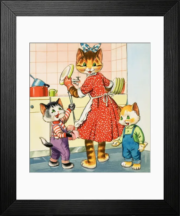 Framed Print : Num Num and his Funny Family Framed Print : Num Num and his Funny Family