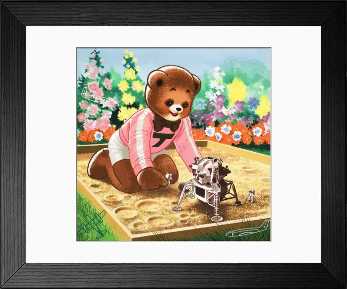 Framed Print : Teddy Bear (with hidden objects) Framed Print : Teddy Bear (with hidden objects)
