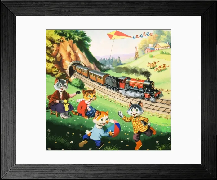 Framed Print : Num Num and his Funny Family Framed Print : Num Num and his Funny Family