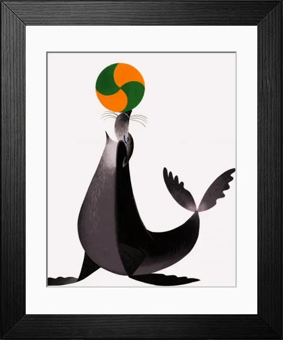 Framed Print : Performing seal Framed Print : Performing seal