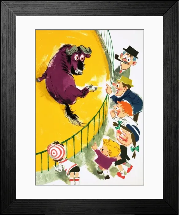Framed Print : Gnu in a zoo Framed Print : Gnu in a zoo