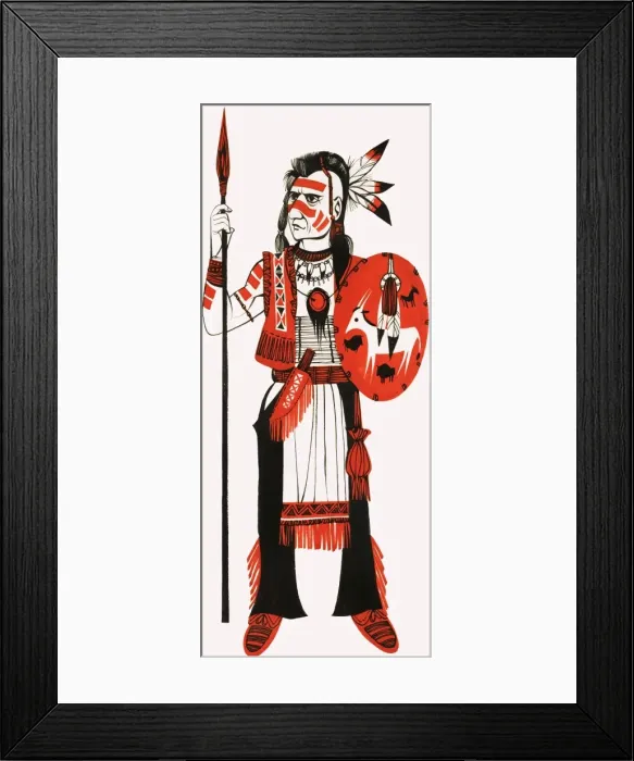 Framed Print : Red Indian Framed Print : Red Indian