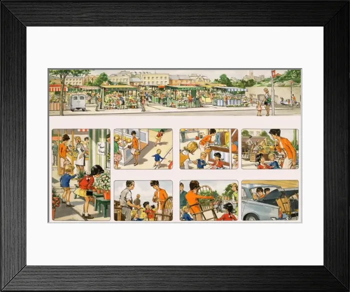 Framed Print : Going to the market Framed Print : Going to the market