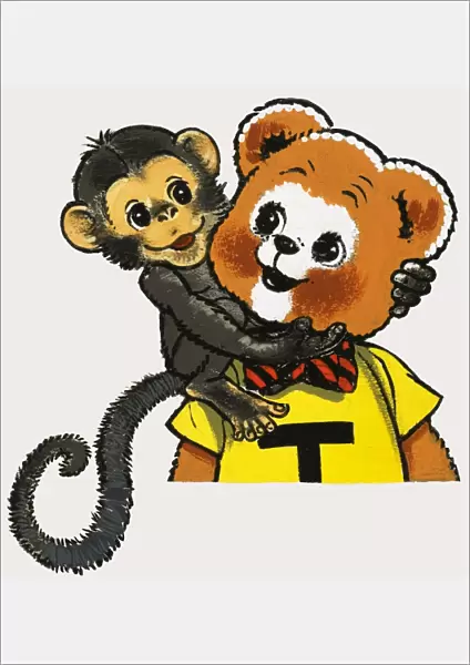 Teddy Bear with Monkey