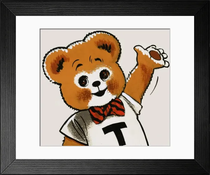 Framed Print : Teddy Bear waving Framed Print : Teddy Bear waving