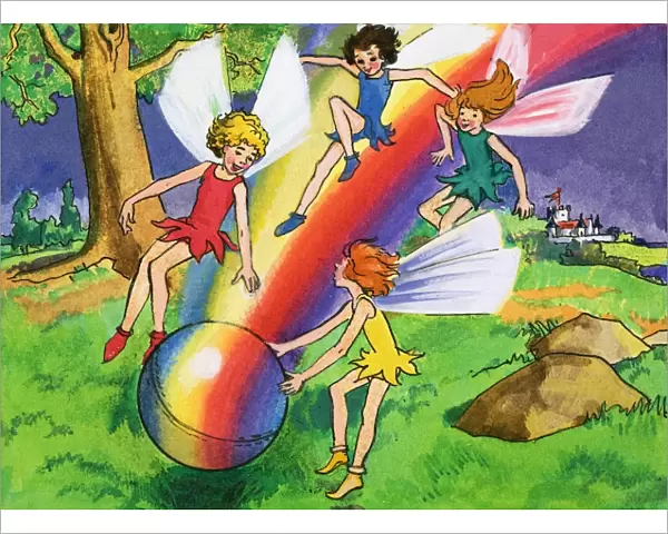 Rainbow ball and fairies