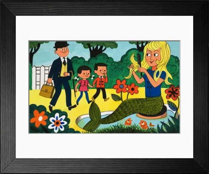 Framed Print : Mermaid in the park Framed Print : Mermaid in the park