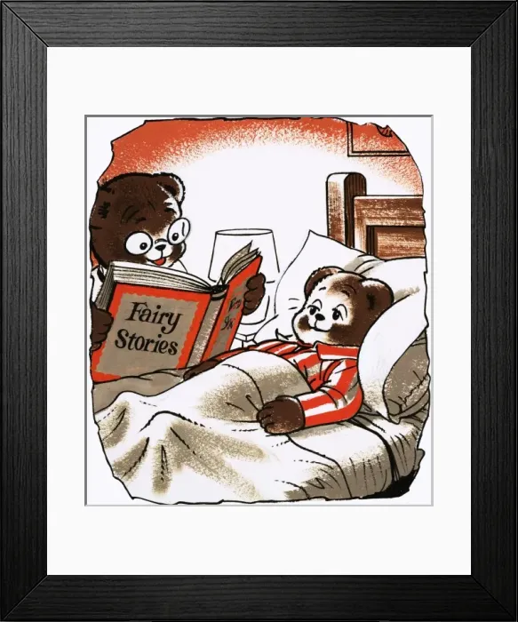 Framed Print : Teddy Bear in bed Framed Print : Teddy Bear in bed