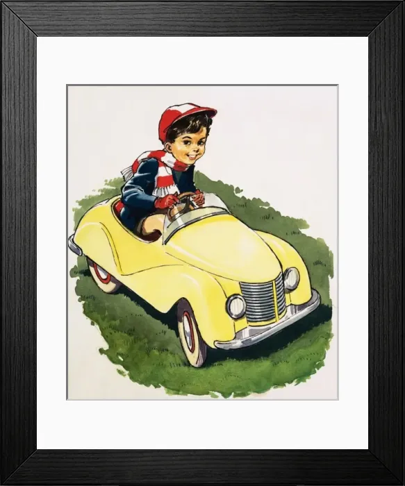 Framed Print : The little boy who loved cars Framed Print : The little boy who loved cars