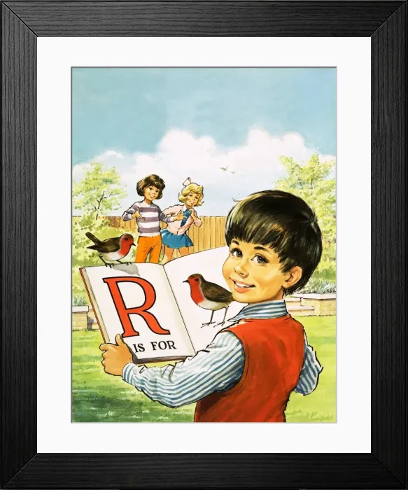 Framed Print : R is for Robin Framed Print : R is for Robin