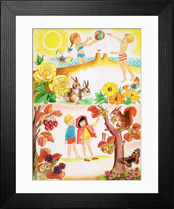 Framed Print : Summer and autumn Framed Print : Summer and autumn