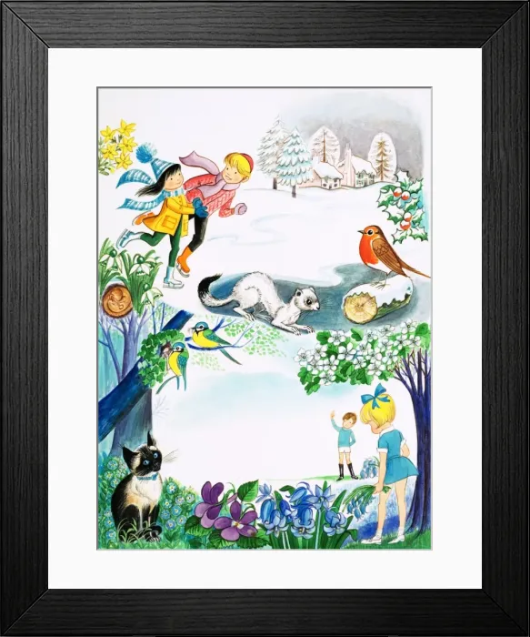 Framed Print : Winter and Spring Framed Print : Winter and Spring