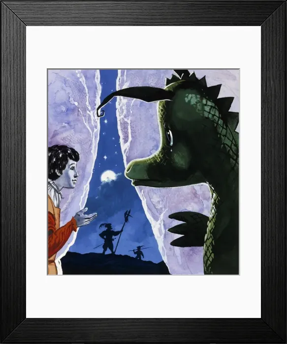 Framed Print : The Gentle Dragon Framed Print : The Gentle Dragon