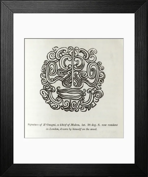Framed Print : Maori signature Framed Print : Maori signature