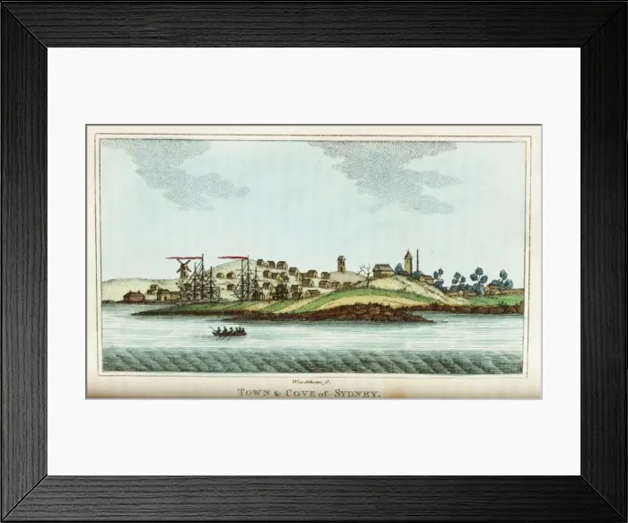 Framed Print : Town and cove of Sydney Framed Print : Town and cove of Sydney
